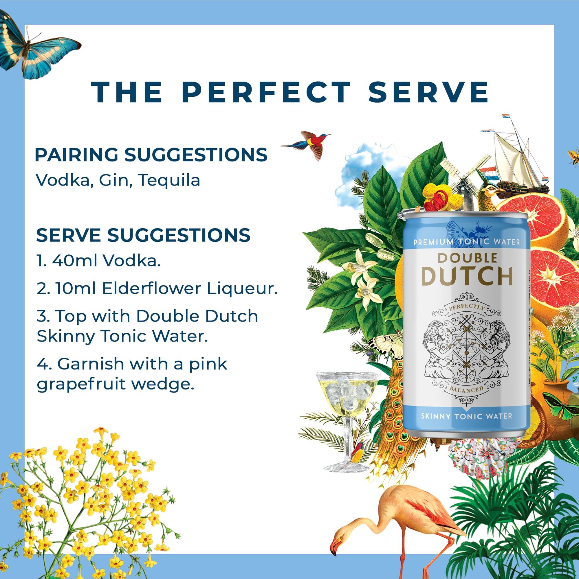 Double Dutch Double Dutch Skinny Tonic Water, 6 x 150ml