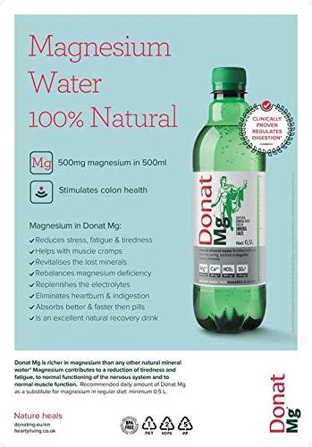 Wholefood Earth Natural Magnesium Water - 1000mg Magnesium in 1000ml \'\'Donat Mg\'\' Bulk Pack 6x1L