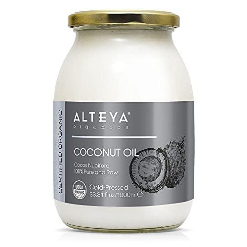 Alteya Alteya Organic Extra Virgin Coconut Oil 1000ml - 100% USDA Certified Organic Pure Natural Extra Virgin Coconut Oil (Cocos Nucifera)