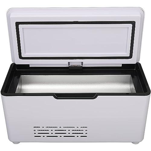 HSRG Insulin Cooler Travel Case, Mini USB Car Medicine Refrigerator with LED Display & Bag, Keeping Cooling 0-18 Rechargeable Drug Cooling Box, Home Camping Picnic Diabetic Fridge