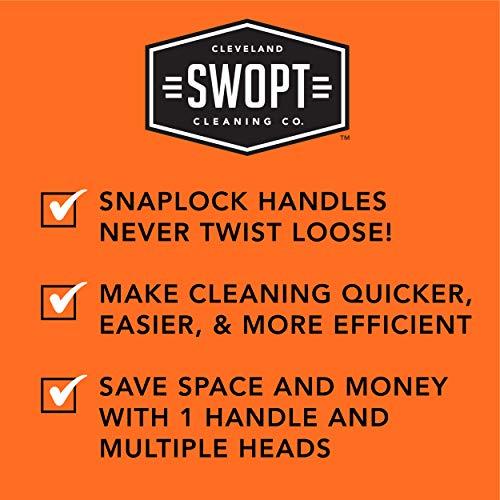 SWOPT SWOPT Microfiber Mop Head Microfiber Dust Mop Head for Use on Wood, Laminate and Tile Floors, Lint Free Cleaning Head Only, Handle Sold Separately, 5111C6