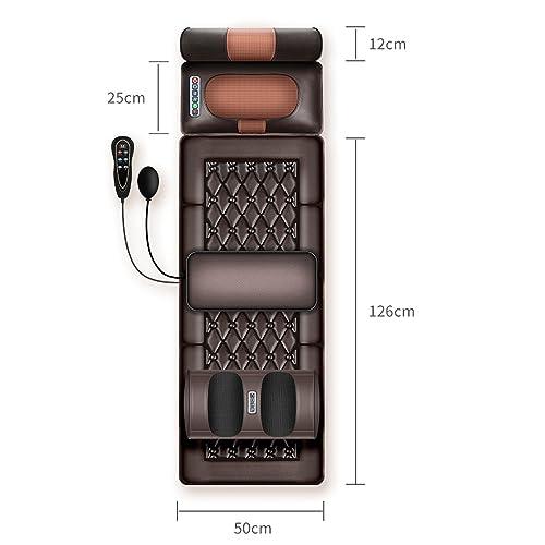FreshCart Basics Back Pain Relief Full Body Massage Mat with Heat, 10 Vibrating Motors, Neck and Back Massager Bed for Whole Body Vibration, Kneading, and Relaxation