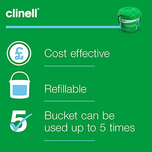 Clinell Clinell Universal Cleaning and Disinfectant Wipes for Surfaces - Pack of 4 Buckets - 225 Wipes per Pack (900 Wipes) - Multi Purpose Wipes, Kills 99.99% of Germs, Quick Action