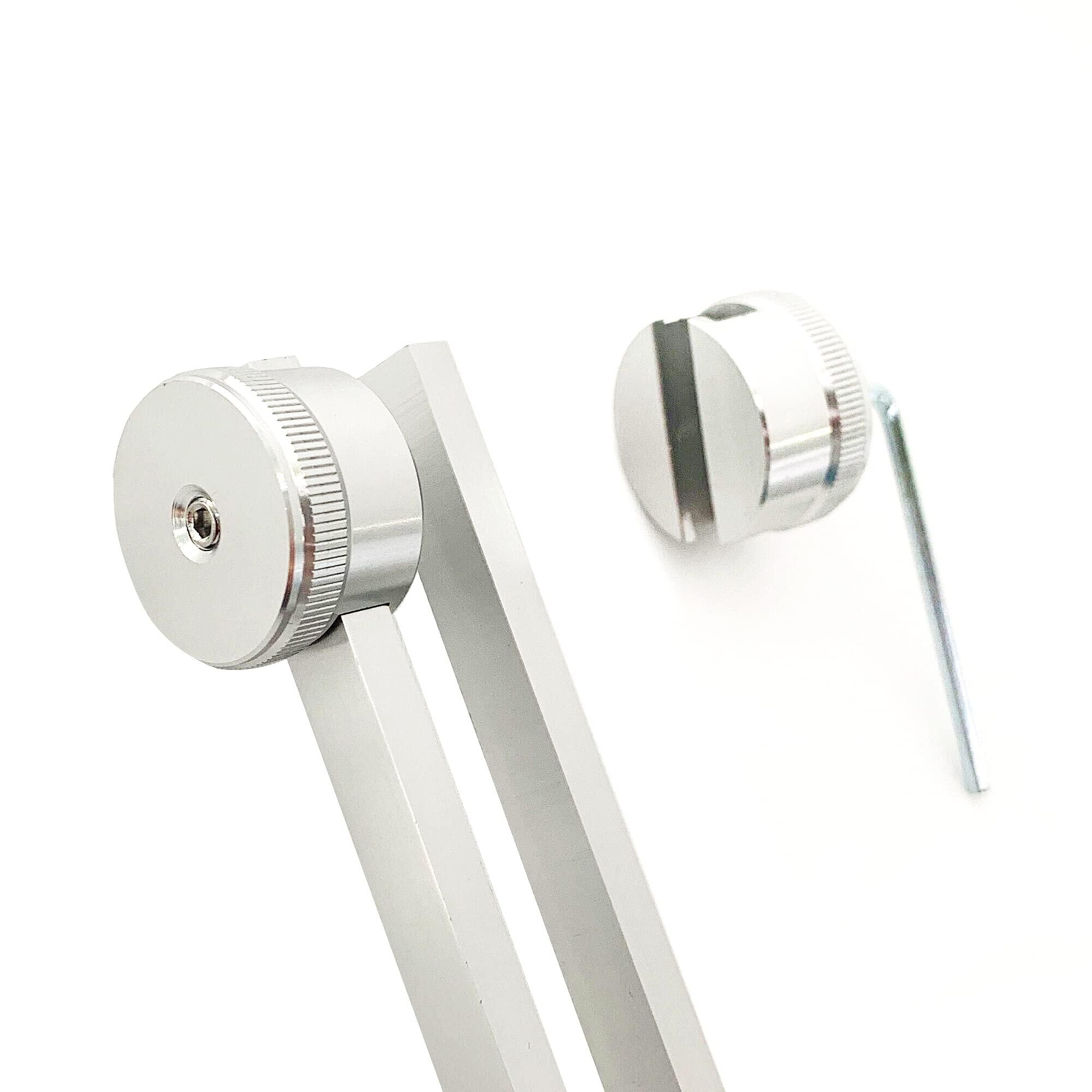 LeSage LeSage Otto 128 HZ Biosonics Weighted Tuning Fork Diapason Medical 128 hertz Tuning Forks for Healing 128HZ Sonic Slider with Silicone Hammer Cleaning Cloth