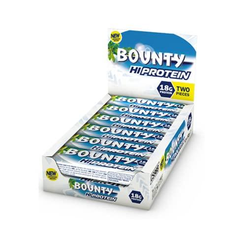 BOUNTY Bounty Hi Protein Bar (12 x 52g), High Protein Energy Snack with Milk Chocolate and Coconut, 18g Protein