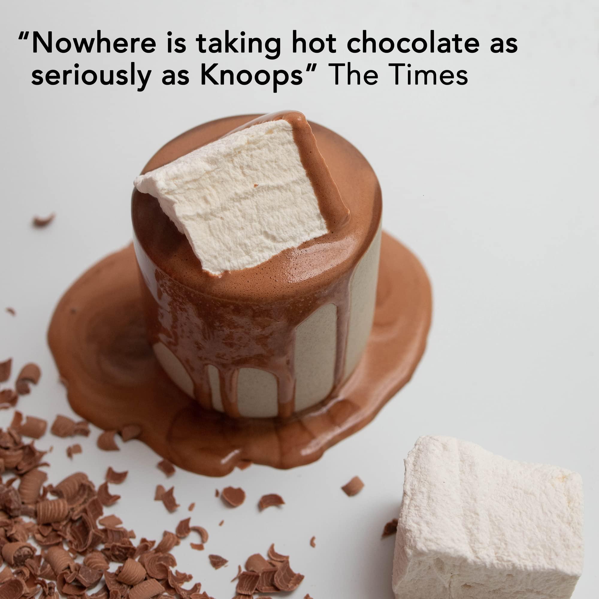 KNOOPS Knoops Luxury Hot Chocolate Flakes, 28% White Chocolate, Luxury Hot Cocoa, Luxurious Milky Treat with All Natural Ingredients | 250g (approx 7 servings)