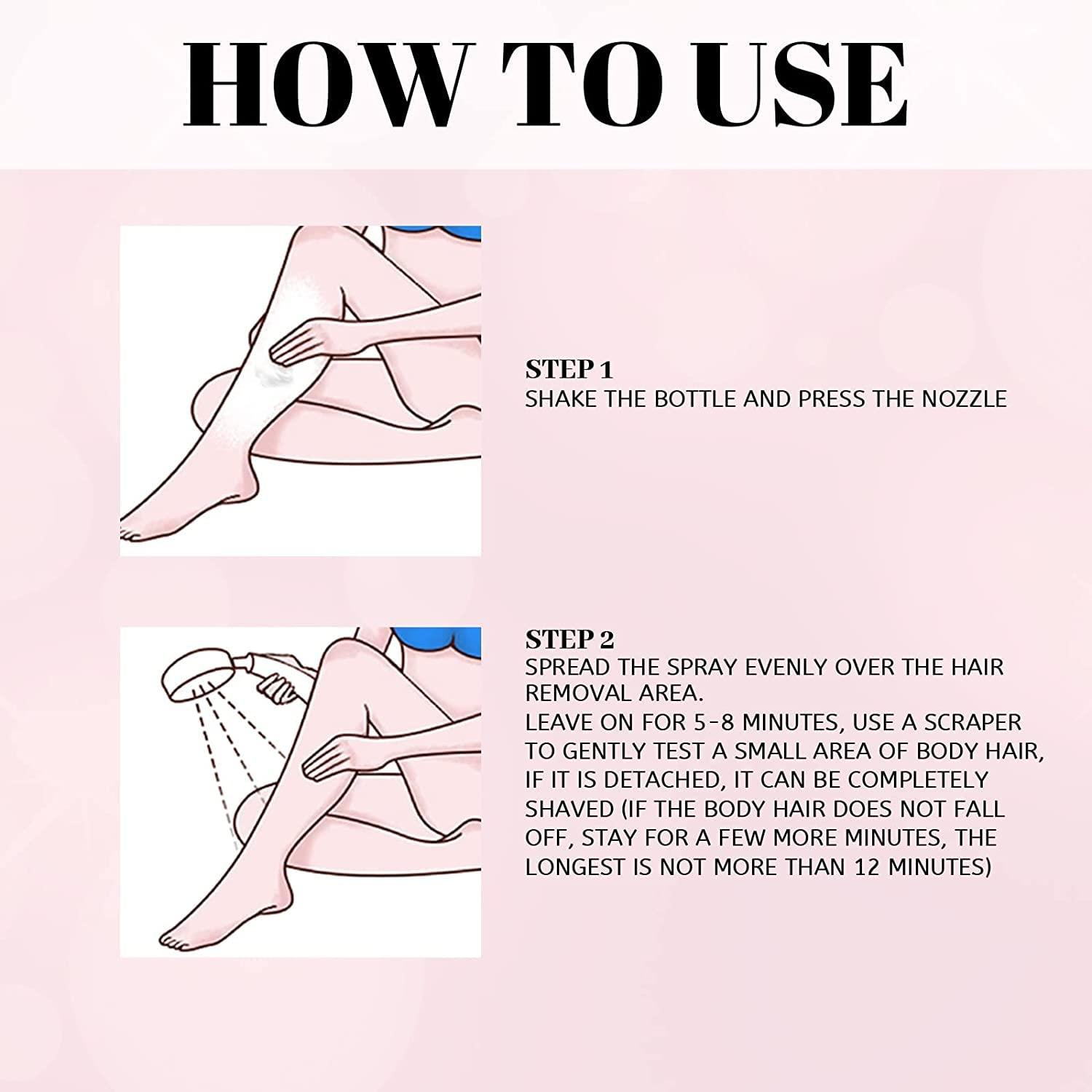 SUNDEER SUNDEER Beeswax Hair Removal Mousse, 200ML Foam, Gentle & Smoothing for Unisex Sensitive Skin, Underarm, Arm, Leg, Bikini Areas