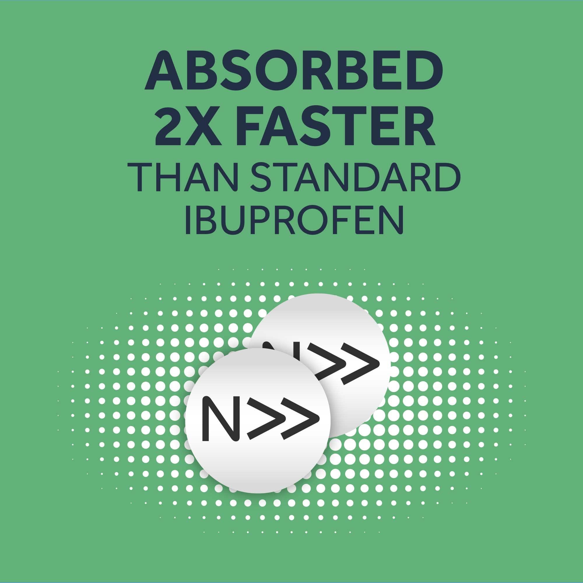 Nurofen Nurofen Express Ibuprofen 256mg, 16 Tablets - Pain, Sinus, Migraine, Headache, Toothache Relief, Long Lasting Cold & Flu Solution