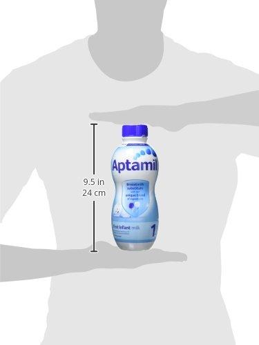 Aptamil Aptamil 1 First Infant Baby Milk Ready To Use Liquid Formula, 4 x 1l
