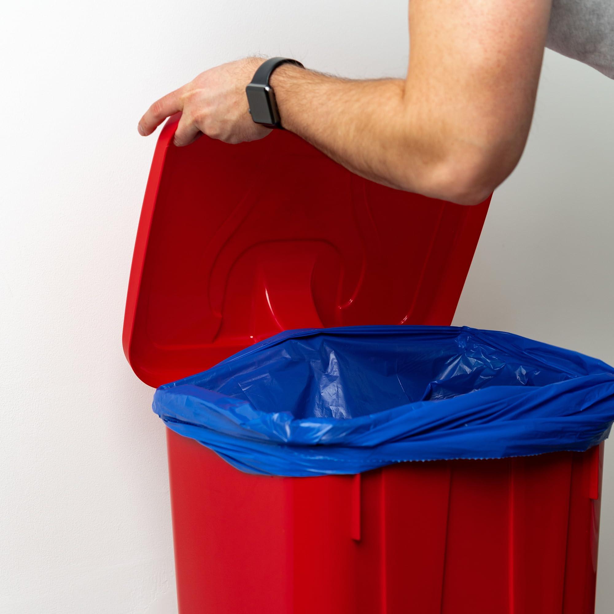 EcoBag EcoBag - 20 Pack Blue Rubble Bags - 40L - 100 Microns - Recyclable Heavy Duty Bin Bags - Leak Resistant Rubble Sacks for Garden, Builders, Caterers, Kitchen, DIY (508 x 762mm)