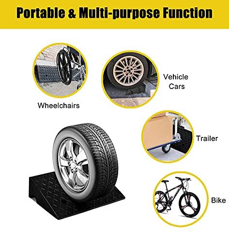 FreshCart Basics Threshold door step ramp, Exterior Doors Kerb Skateboard Motorcycle Bicycle Squat Ramp, suitable for wheelchairs and scooters