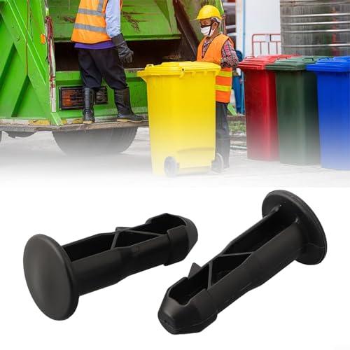 Vilgftyiet 3 Pairs of Wheelie Bin Lid Hinge Pins, Essential Component Black Plastic For 240L Trash Bins(3 pairs)