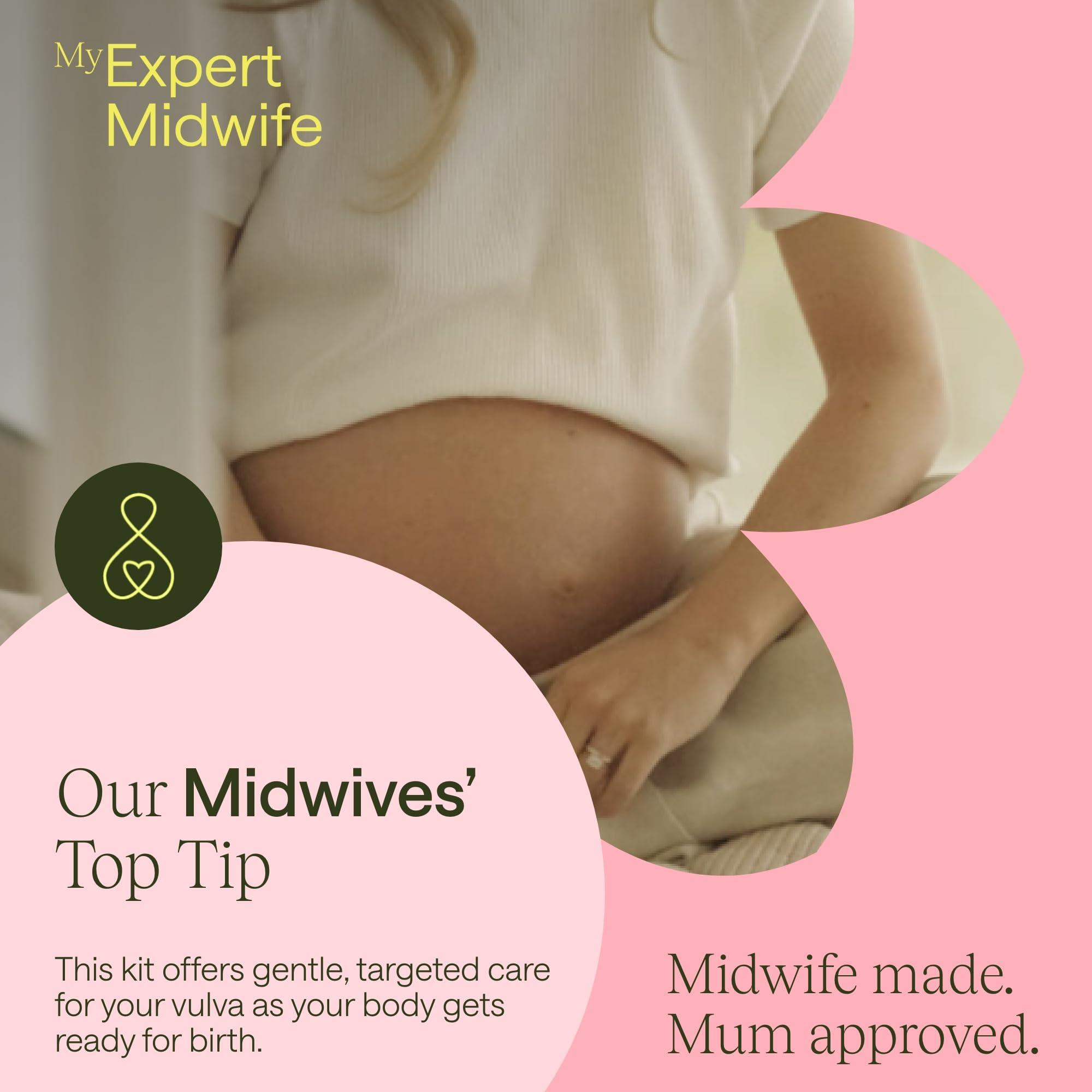 My Expert Midwife My Expert Midwife Just For Bits - Birth Prep & Recovery Duo with Spritz for Bits Postnatal Relief Perineal Spray and Peri Prep Your Bits Perineal Massage Oil (Pack of 2)