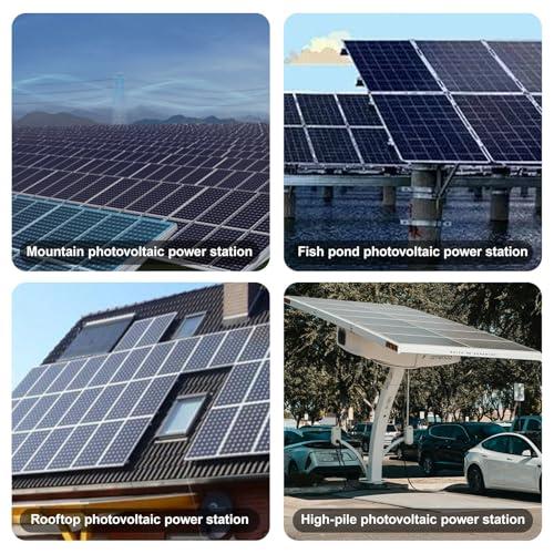 agreilduite agreilduite Solar Panel Electric Cleaning Tool/House Water Fed Pole Kit/Photovoltaic Panel Electric Cleaning Brush,360 Automatic rotation brush head+3.5/5.5/7.5M Extension Pole,5.5m/18ft