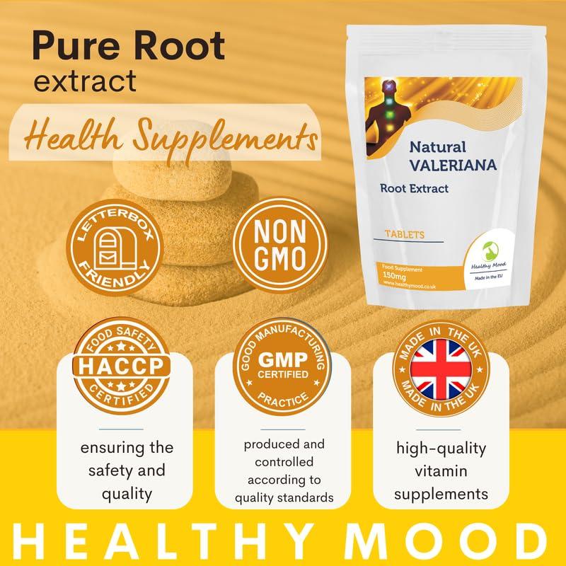 Healthy Mood Valeriana Root Extract Concentrate 120 Tablets Sleeping Pills Anti-Stress Insomnia