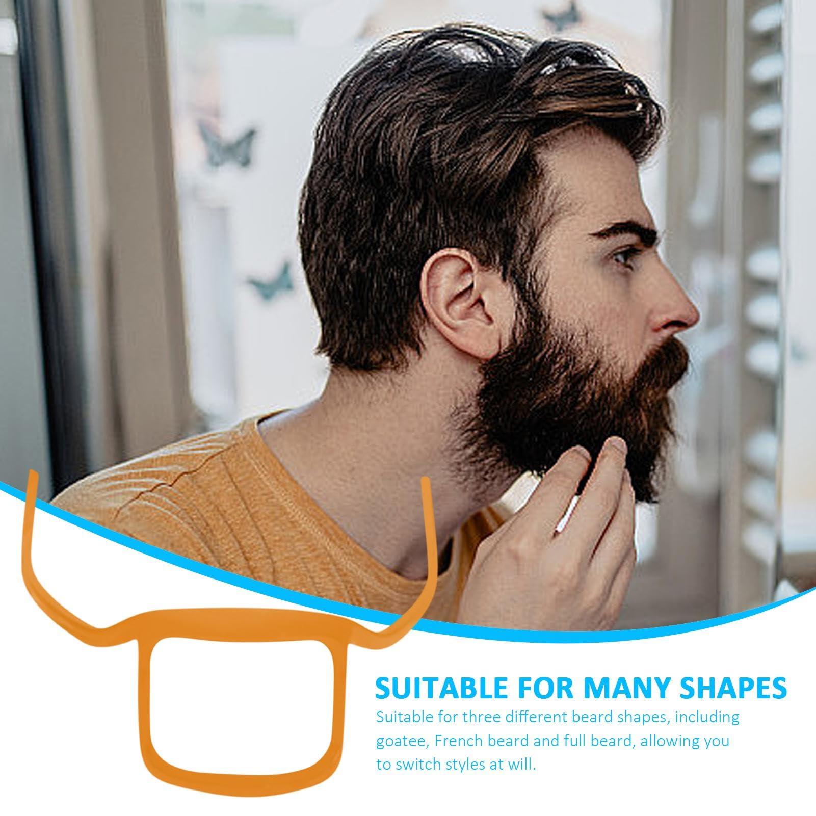 Generic Beard Trimmer Guide - Men\'s Beard Outline Stencil Shaper Trimmer - Multi-Beard Fit Beard Styling Tool for Goatee, French Beard, and Full Beard