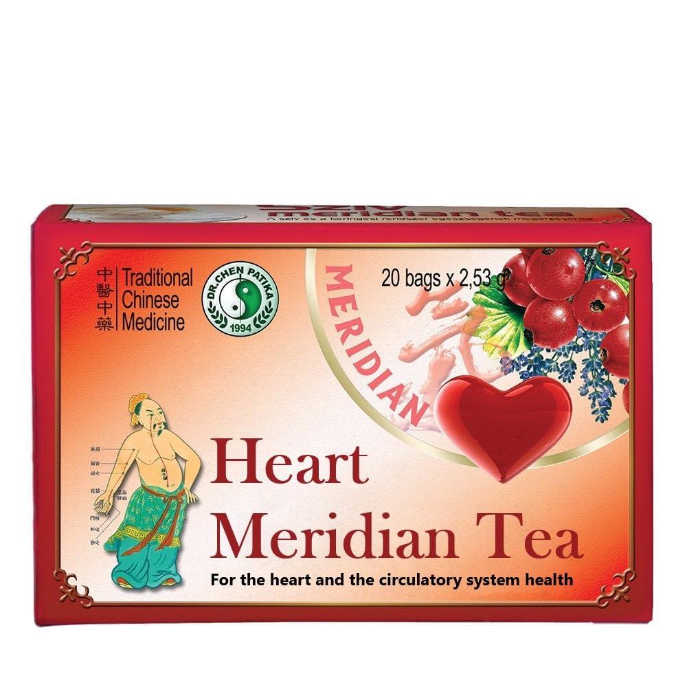 Dr Chen Dr Chen Heart Meridian Tea Natural Traditional Tea Blend Heart and Circulatory Health 20 Teabags