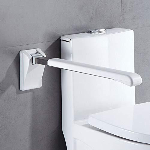 GzxLaY Wall Mounted Grab Rails Foldable Drop Down Toilet Rail Support, Flip-Up Bathroom Grab Bar, Toilet Arms Handicap Assist Medical Accessories