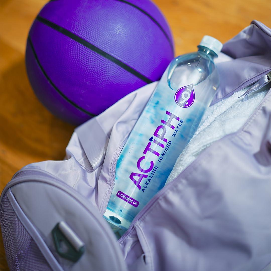 ActiPH Alkaline Ionised Spring Water pH9+ Purified with Electrolytes Clean and Smooth Taste ACTIPH Water (1L x12)
