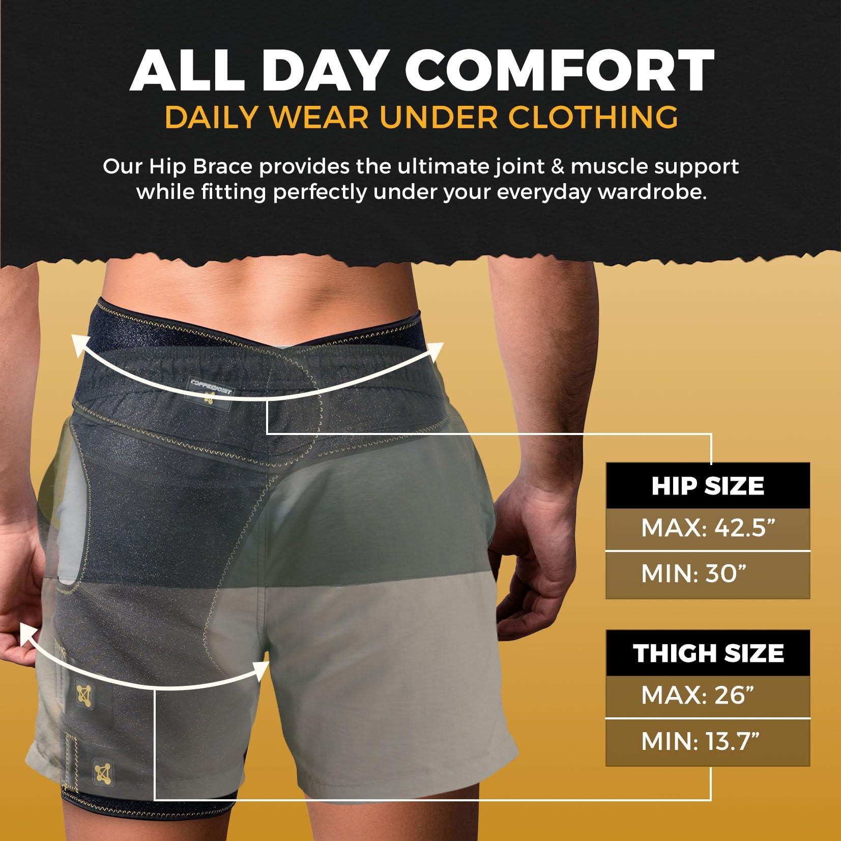 CopperJoint CopperJoint Copper Hip Brace For Sciatica Pain Relief - Hip Pain Relief, Sciatic Nerve Brace & Sciatica Hip Brace Ideal As Hip Flexor Compression Wrap, Hamstring Compression Wrap, Hip Compression Wrap