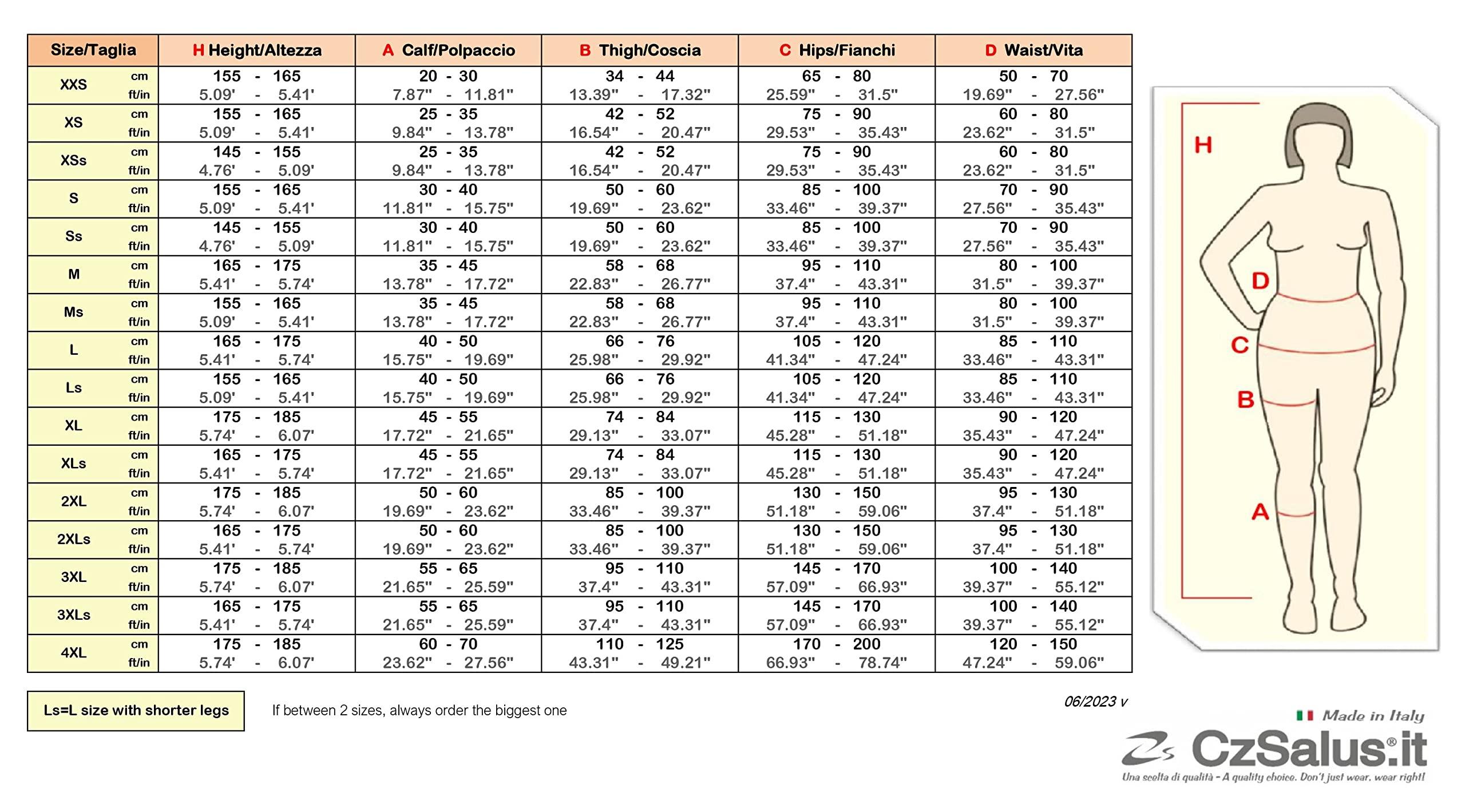 CzSalus CzSalus Lipedema, Lymphedema support slimming compression leggins (Kl1 18-21 mmHg) - (Skin, XL)