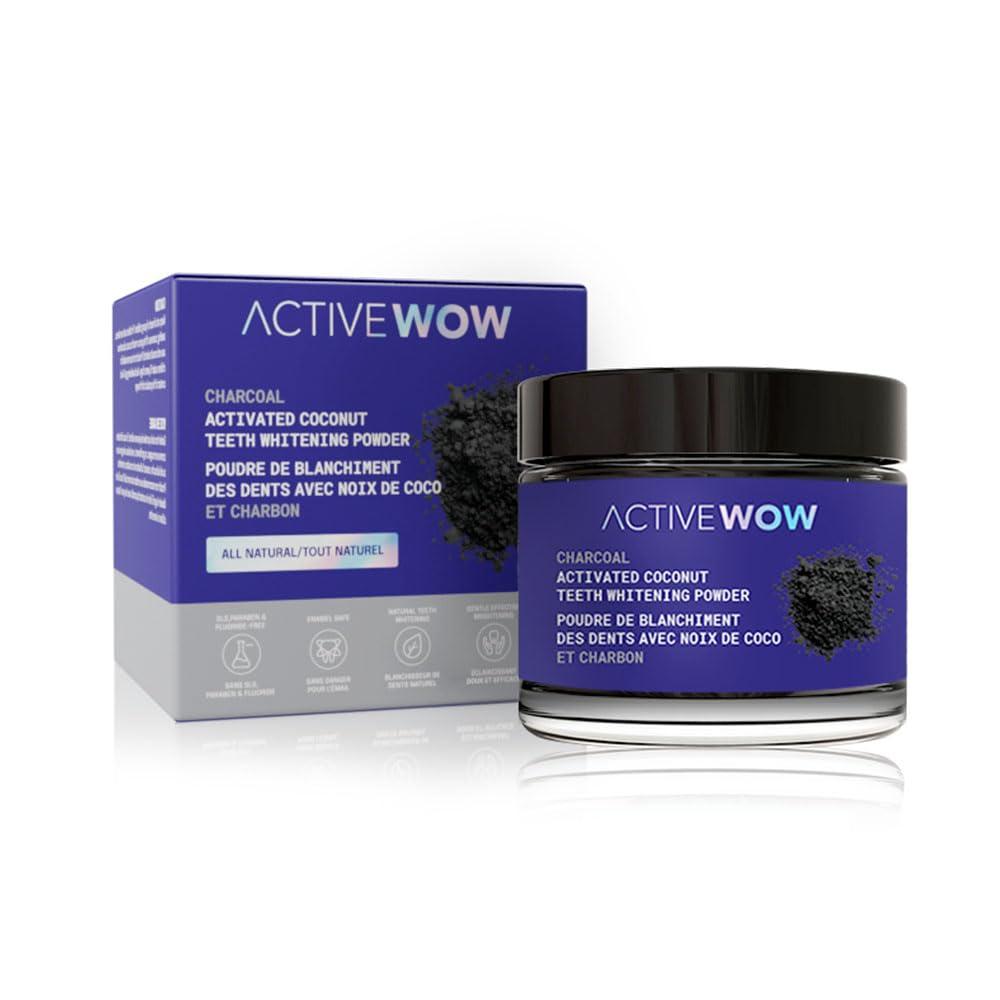 Active Wow Active Wow Teeth Whitening - Charcoal Powder Natural Teeth Whitening