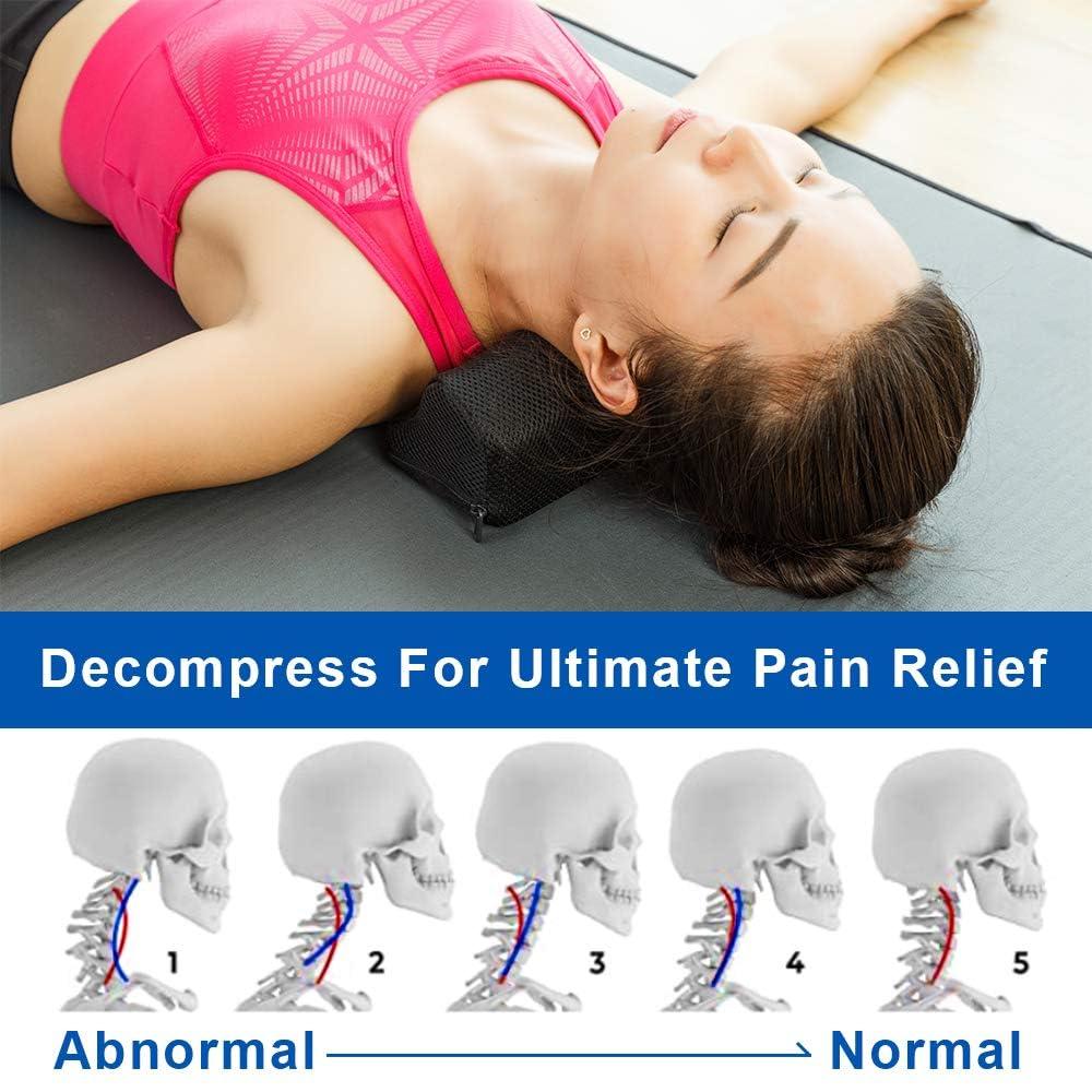 StrongTek StrongTek Cervical Orthotic Neck Stretcher for Head, Shoulder, and Spine Alignment, Cervical Traction Block for Physical Therapy and TMJ Pain Relief, Neck and Shoulder Relaxer