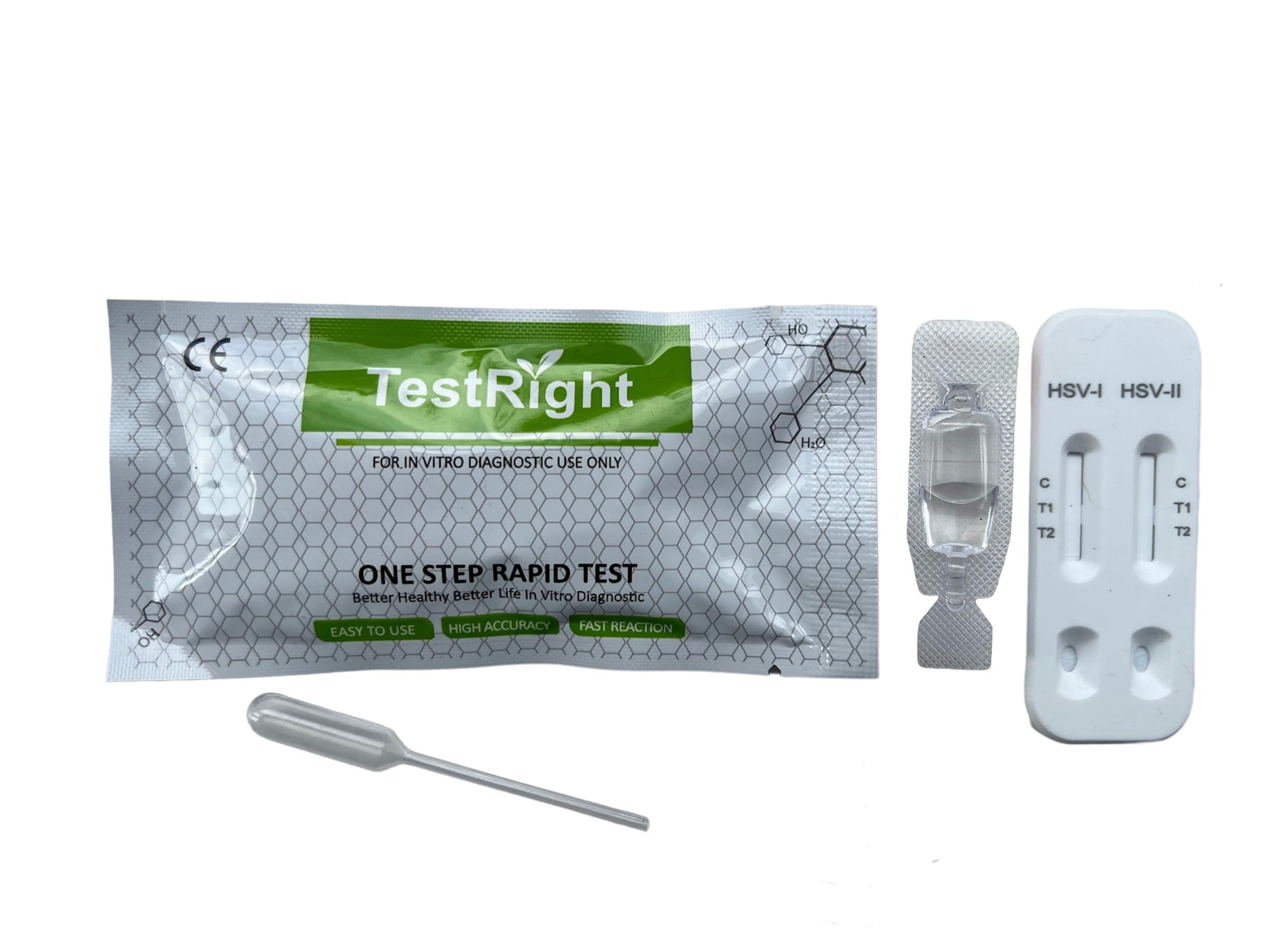 MediMad Herpes Blood Test Kit Oral & Genital Simplex Virus Dual Panel HSV 1 & 2 STI CE