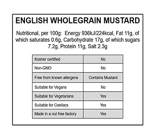 Wilkin & Sons Wilkin & Sons Tiptree English Wholegrain Mustard, Large Case / 72 pack of 38g Mini Glass Jar Portion Pots