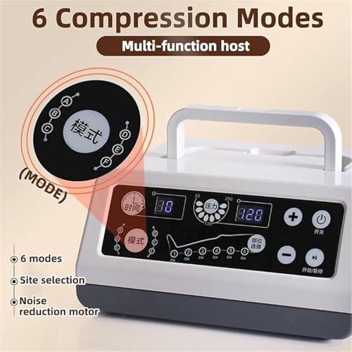 DaoGeSir Pneumatic Leg Massager Air Compression Massager Machine Lymphatic Drainage Leg Massager Foot Ankles Calf Massage Machine for Lymphedema Circulation Swelling Relax Pain Relief