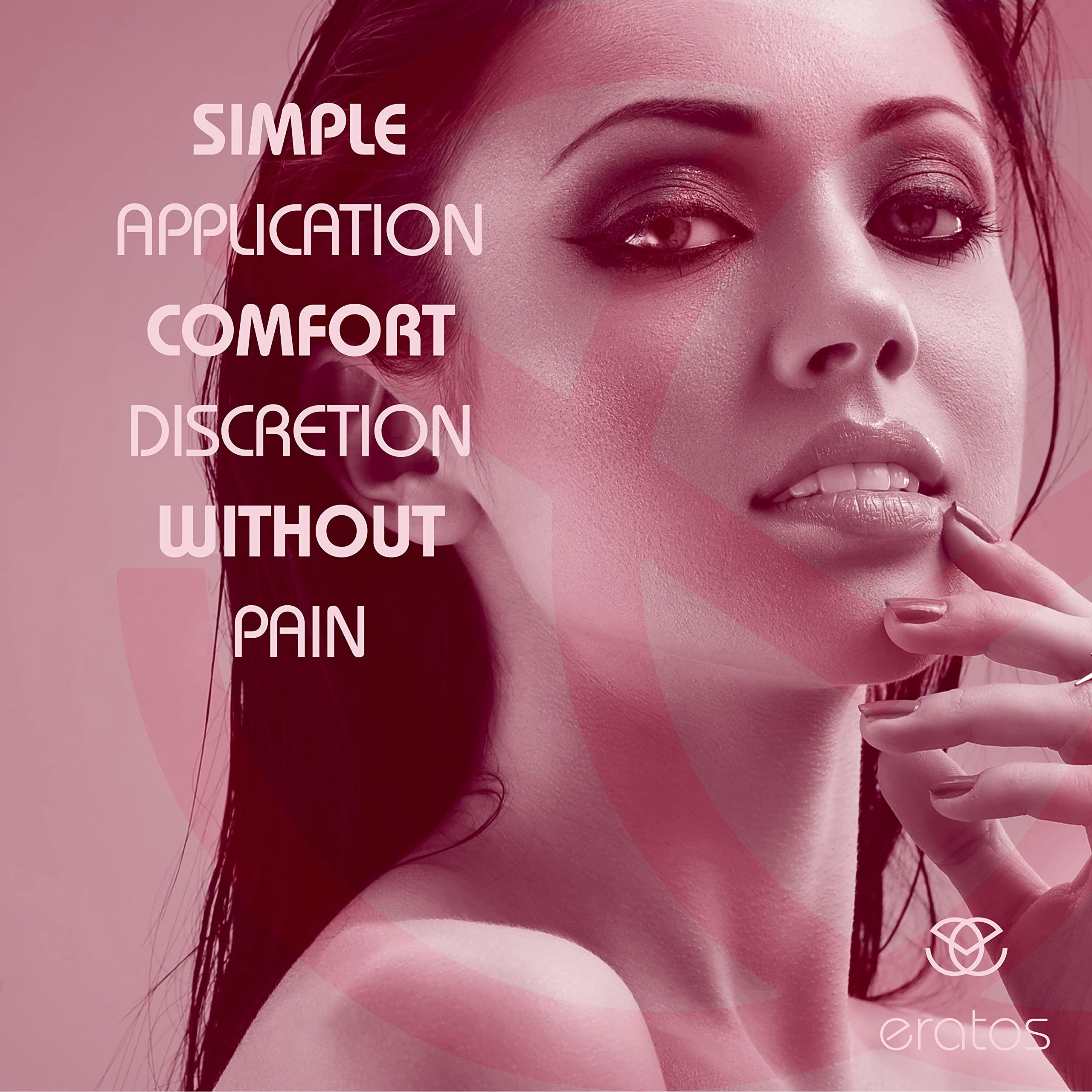 ERATOS ERATOS - Female Condoms - with Patented Insertion Donut - Odourless Natural Latex - Water Based Lubricant - EC Standard - Set of 12 Condoms