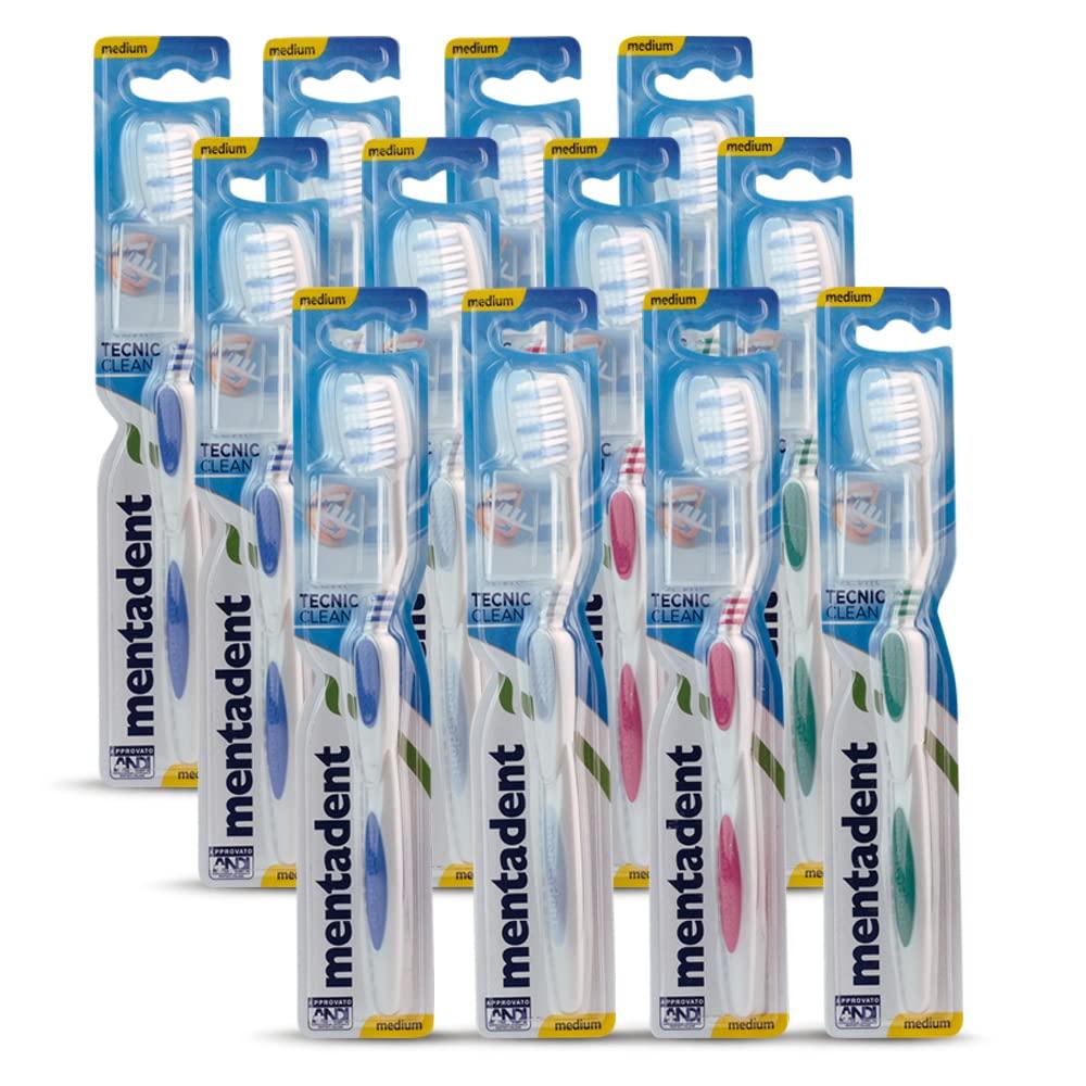 Mentadent 12x Mentadent Teeth Tecnic Clean Toothbrush Medium
