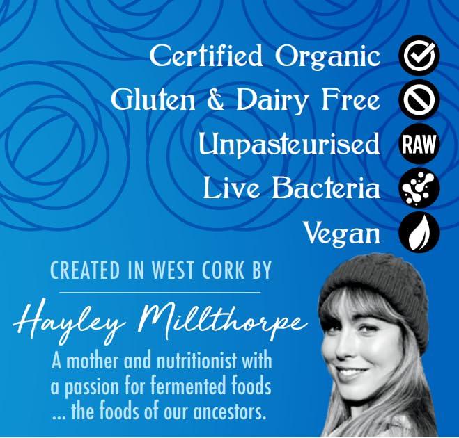 The Cultured Food Company The Cultured Food Company Organic Natural Sauerkraut Juice 2 x 500ml Unpasteurised Raw Fermented Cabbage Probiotic Drink for Gut Health Detox Juice No Preservatives Irish Made