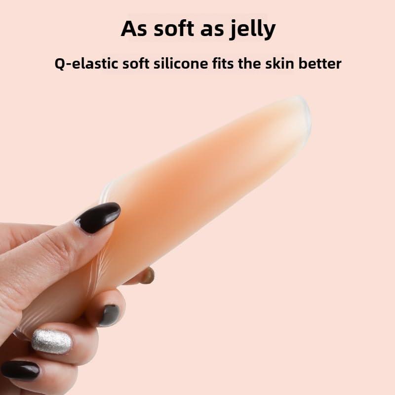 getuse getuse Silicone Adhesive Calf Pads - Soft Invisible Shaping Patch for Crooked or Thin Legs, 2 Pair Set, Comfortable Self-Adhesive Silicone Calf Straighteners (Coffee 120)