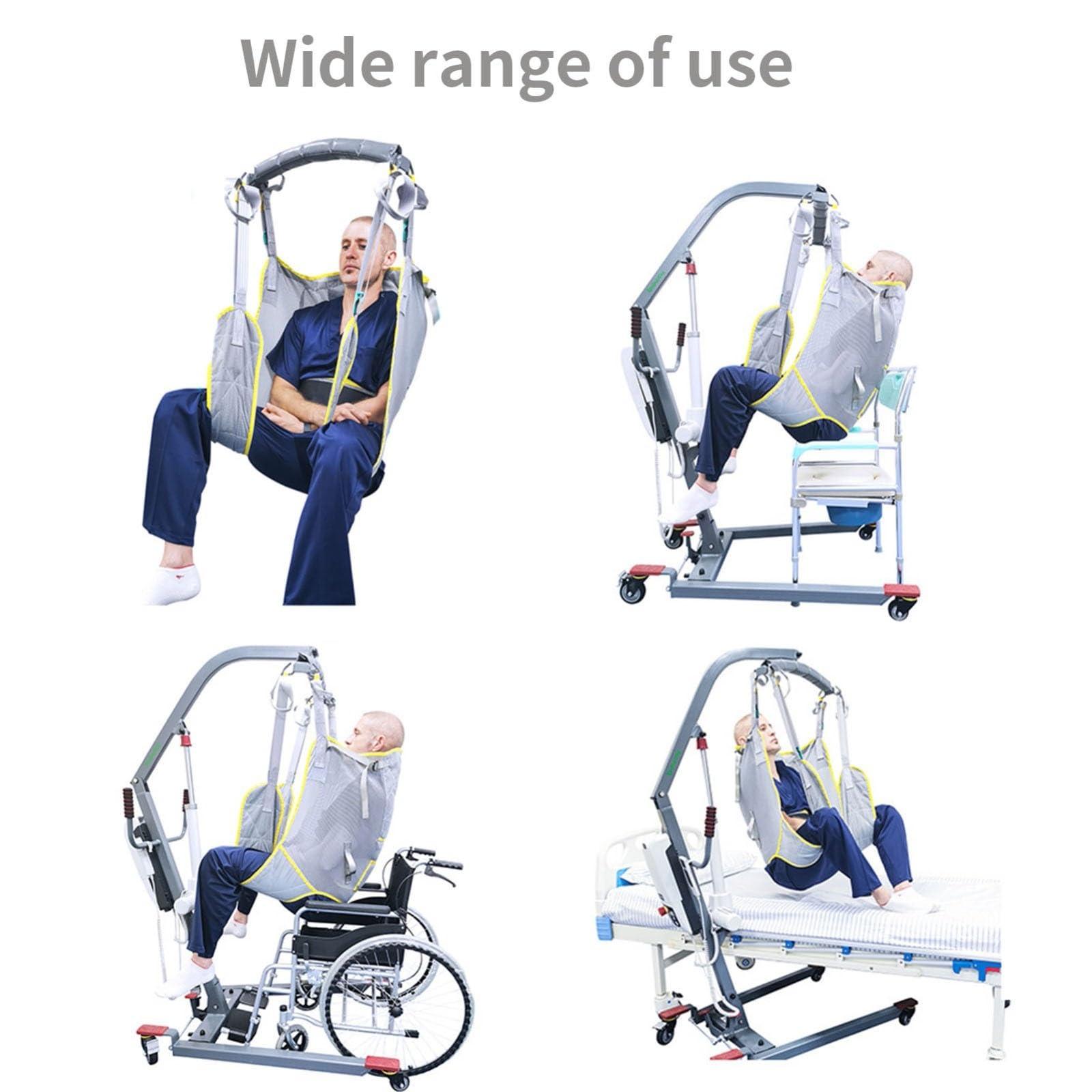 ZHAOSJ ZHAOSJ Divided Leg Shower Sling - Toileting Patient Lift Sling - Adjustable Waist Design - Heavy Duty Transfer Sling - Padded U-Sling - Load Bearing about 230Kg - for Elderly Handicapped Ouoy