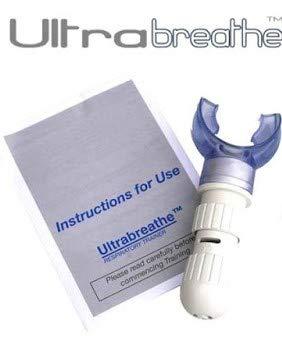 The Oxygen Store Ultrabreathe Breathing Exerciser Ultrabreathe Adjustable Resistance Lung Breathing Exerciser | Laytex Free | Anti-Bacterial Medical Grade PVC (Phthalate, BPA and Latex Free)
