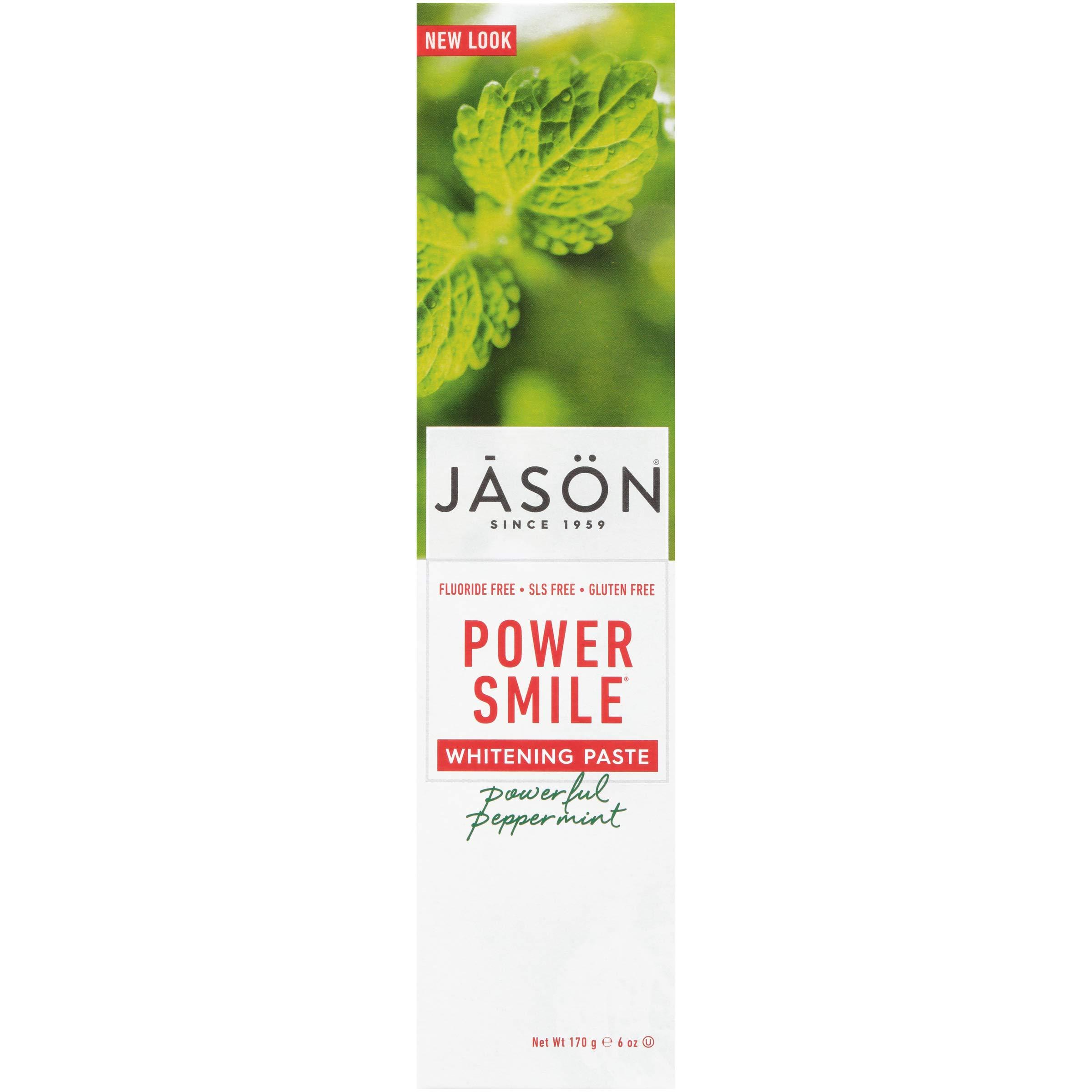 Jason Jason PowerSmile Toothpaste, Peppermint, 6-Ounce Tubes