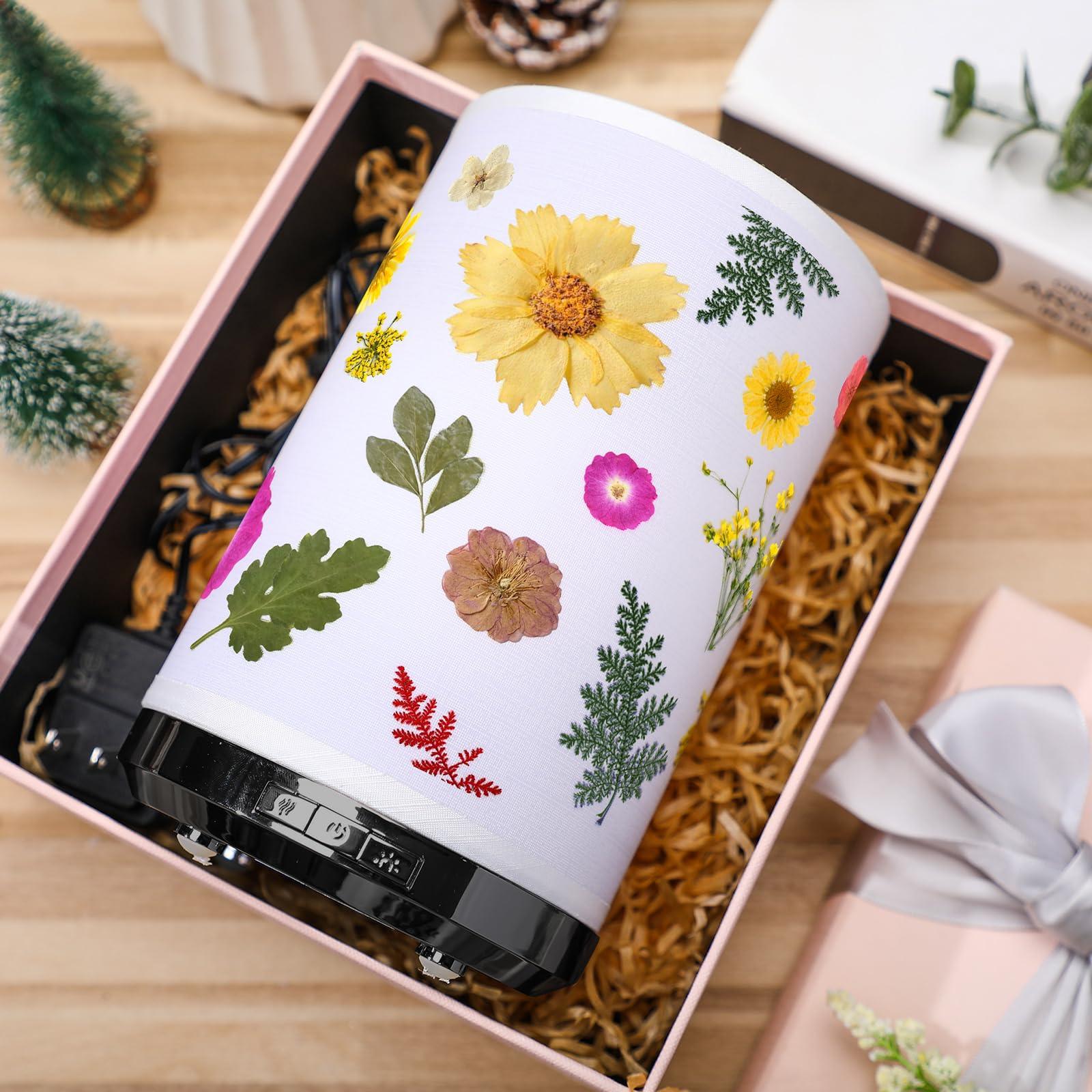 Rossesay Rossesay Dried Flower Essential Oil Diffuser 250ml Snowman Ceramic Diffuser Essential Oil for Cute Small Aromatherapy Diffusers Humidifier Gifts for Home Office Decorations