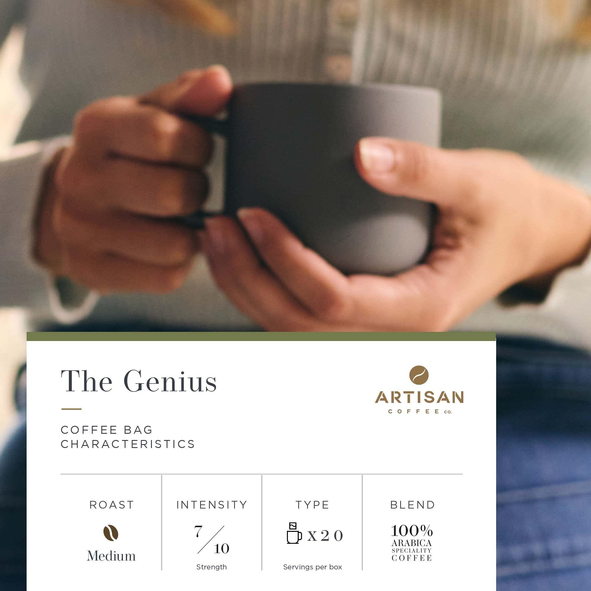 Artisan Coffee Co. Artisan Coffee Co. The Coffee Bag Ultimate Collection | Coffee Gift | Coffee Gift Set | Selection of Characteristic Blends and Roasts | 100% Arabica Beans | 48 Individually Wrapped Coffee Bags