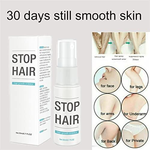 HADAVAKA Stop Hair Growth Fluid, Painless Hair Stop Growth, For Face, Arm, Leg, Armpit, Make Your Skin Smooth For Men And Women, Hair Inhibitor, And Reducing To Stop Hair Growth (2)