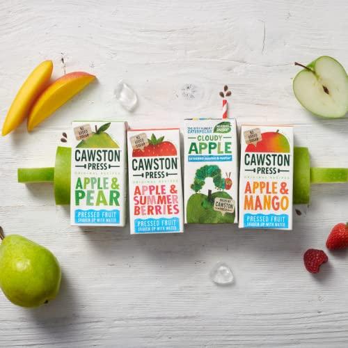 Cawston Press Cawston Press Fruit Water Kids Drink | Pressed Apple & Pear Flavoured Water | 200ml x 18 Pack Pear & Apple Juice Cartons | School Approved No Added Sugar Vegan | Ideal for Kids Lunchbox