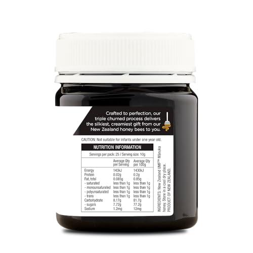 1839 Products From The Hive 1839 Manuka Honey - Certified UMF 20+ genuine Tripple Churned Manuka Honey from New Zealand. 250g Jar.