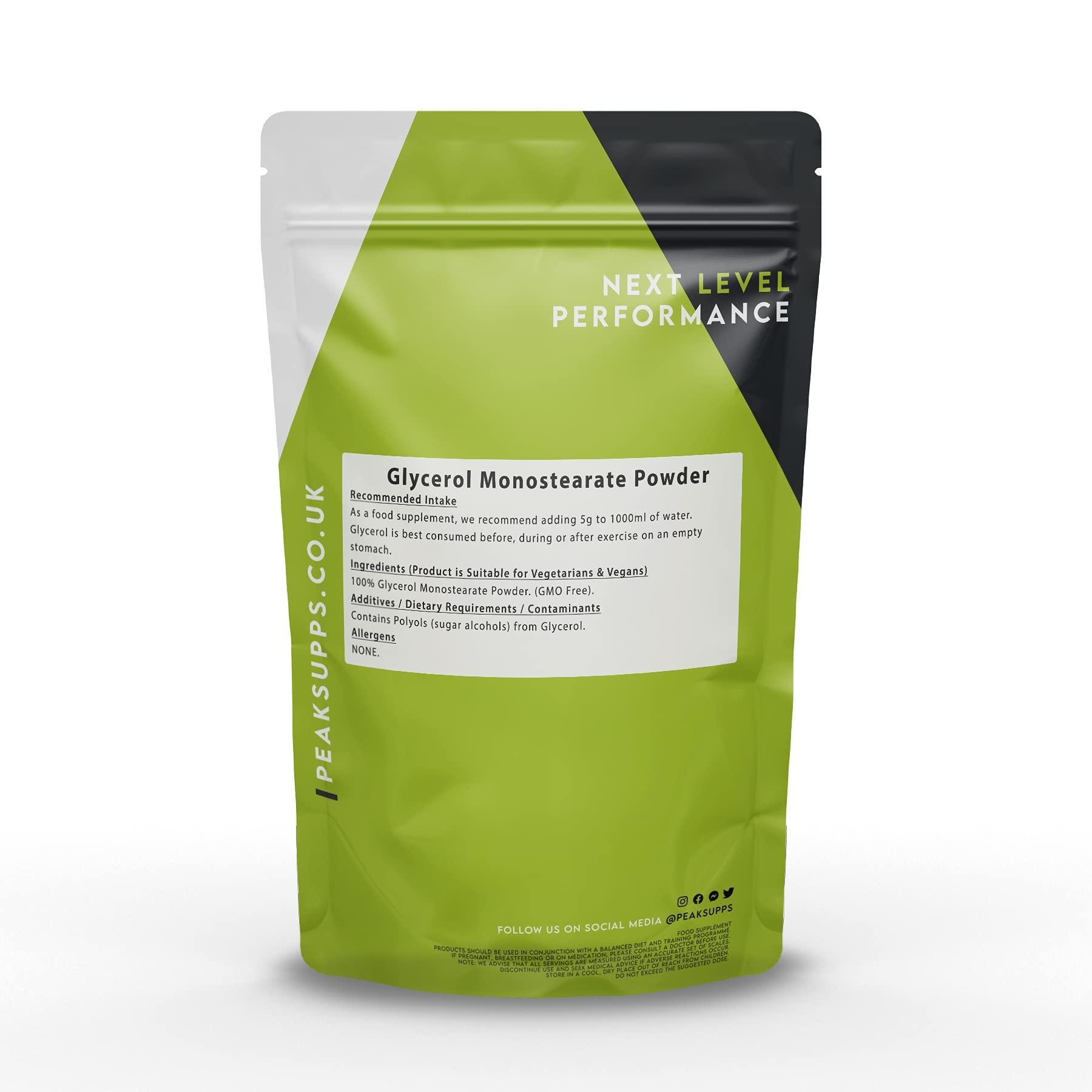 Peak Supps Glycerol Monostearate Powder 1Kg (GMS)