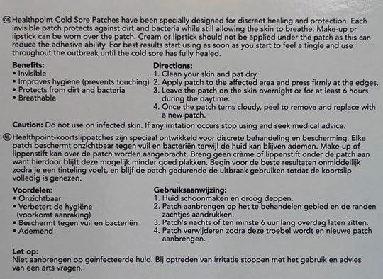 Healthpoint Healthpoint Cold Sore Patches, Pack of 15 Invisible Patches, Discreet Healing, Effective Protection Against Dirt and Bacteria, Prevents Spread of Cold Sores, Improves Hygiene, Breathable