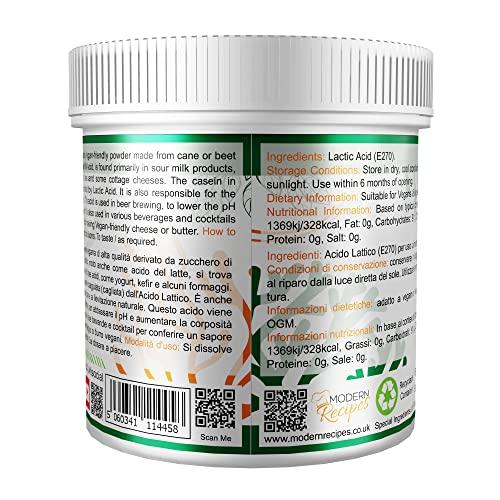 SPECIAL INGREDIENTS Special Ingredients Lactic Acid Powder 100g - Vegan Friendly Ideal for Vegan Cheese and Butter, Non-GMO - Recyclable Container