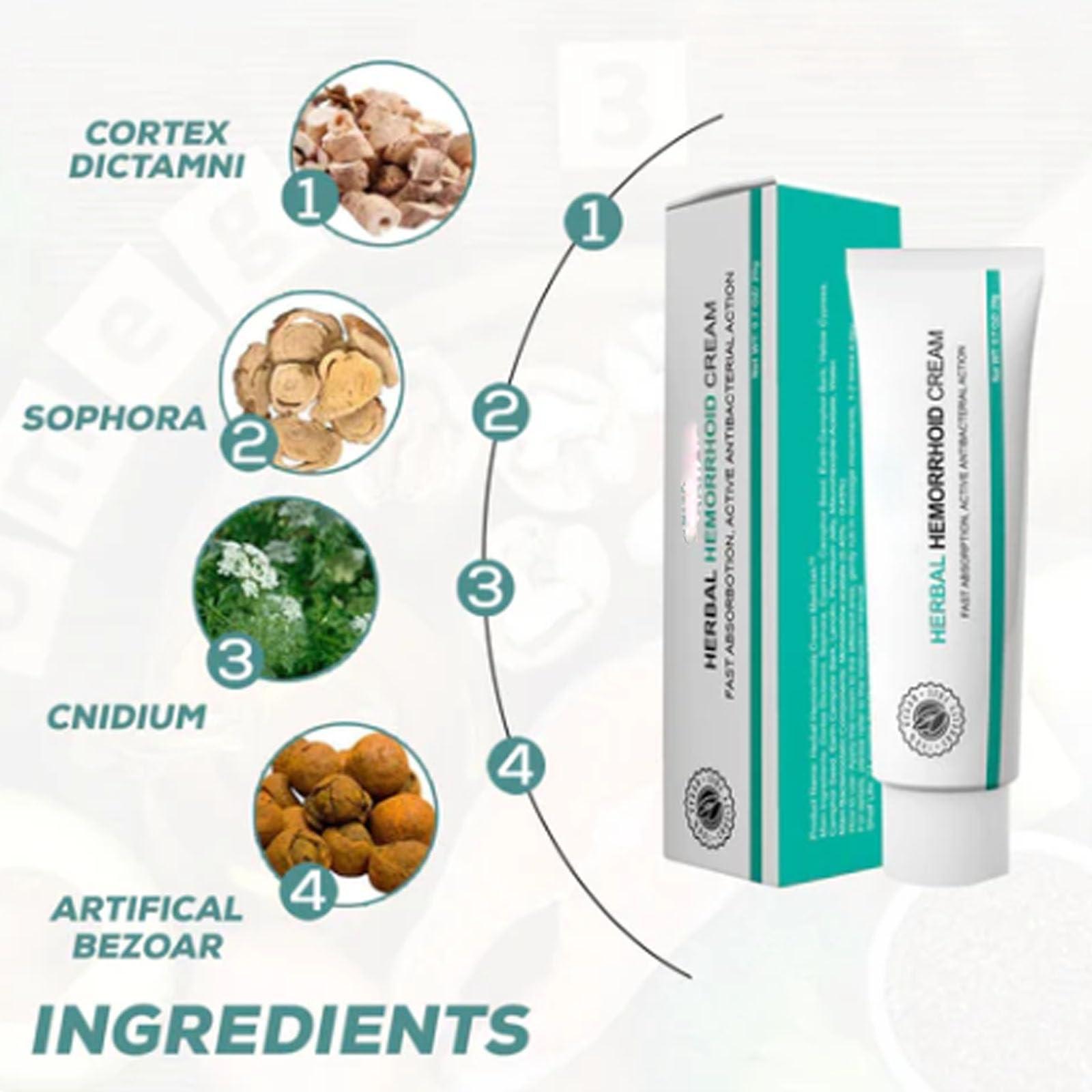 EasPowest Herbal Hemorrhoids Cream MediLisk, MediLisk Herbal Hemorrhoids Cream for Women and Men (3 Pcs*20g)