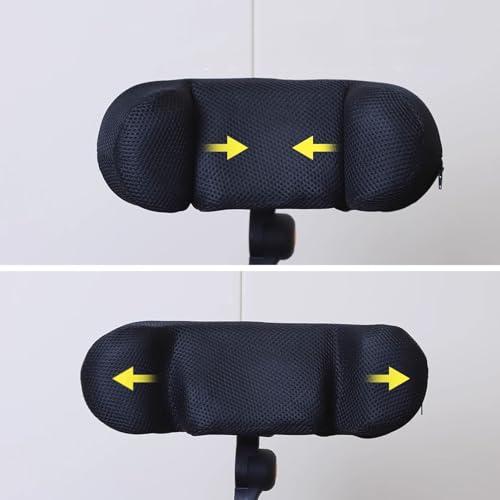 Joyfitness Joyfitness Wheelchair Headrest Head Neck Support Adjustable Wheelchair Headrest Cushion Curved Headrest Pad for Wheelchair,Adjustable Heightening Cushion for Elderly, Disabled