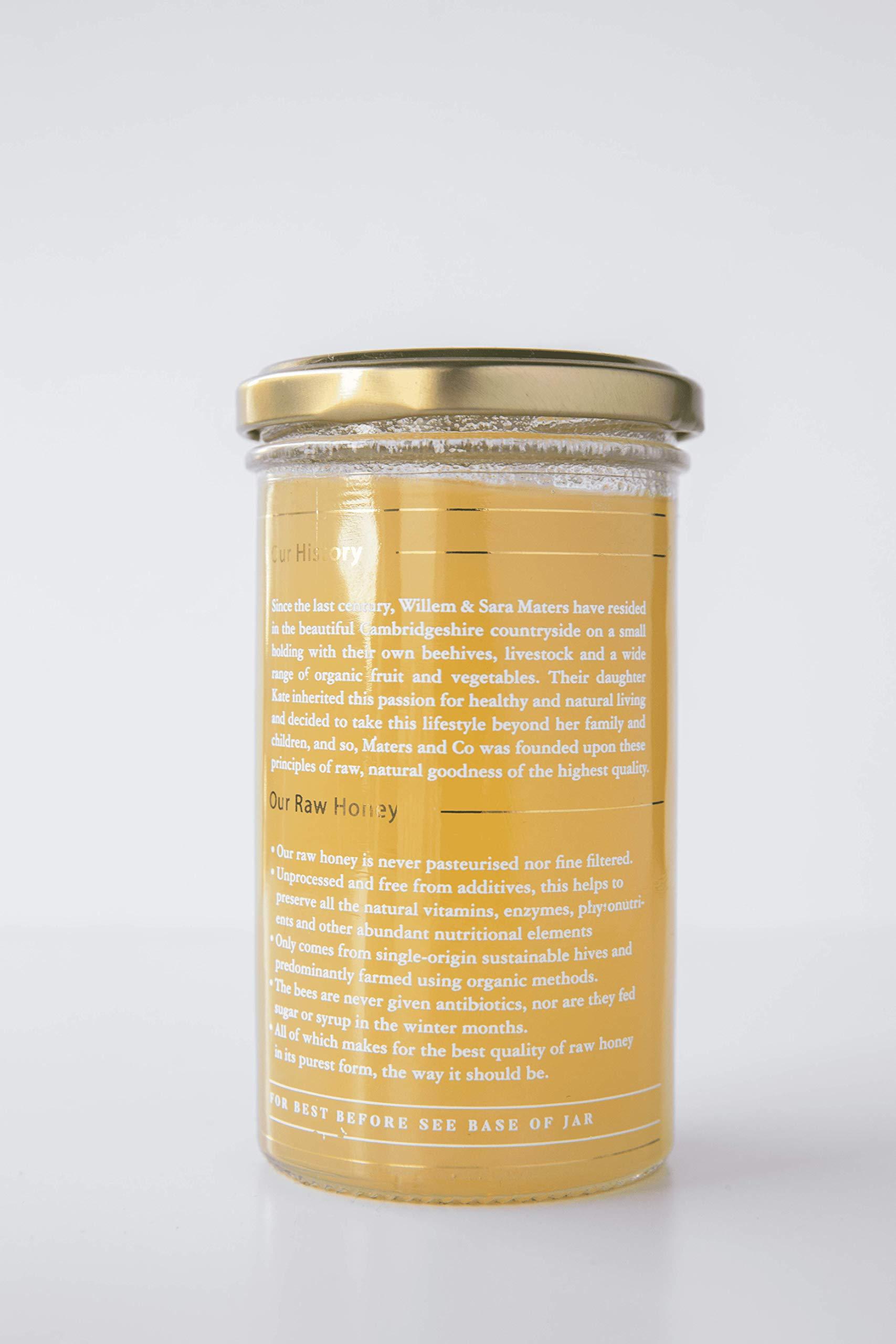 MC M & Co Maters & Co Cambridgeshire Maters & Co Unpasteurised 100% Pure Cambridgeshire Summer Honey (325g jar) British Sustainable Honey as Featured in The Evening Standard and Tatler