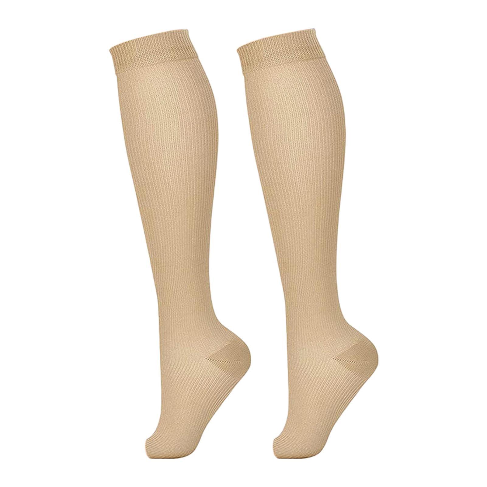 Generic Open Toe Compression Socks - Compression Socks Women With Open Toe - Knee High Support Stockings Compression Socks Knee High Anti Fatigue Socks