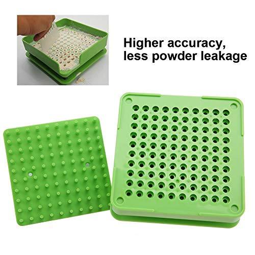 ZJchao Capsule Filling Manual Machine, 2 Types 100 Holes Empty Capsule Filler With Powder Spreader Plates Capsules Filling Tool, certification(00#)